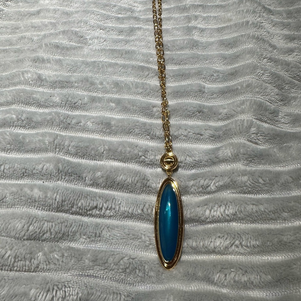 Brighton 2-sided 24” long pendant necklace new/unused